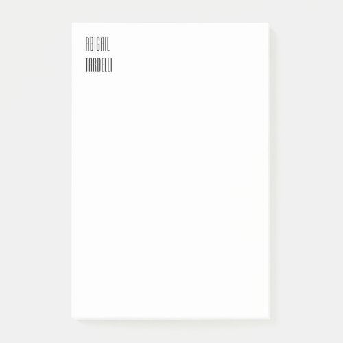 Professional minimalist modern custom plain post_it notes