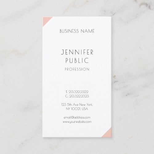 Professional Minimalist Modern Elegant Template Business Card