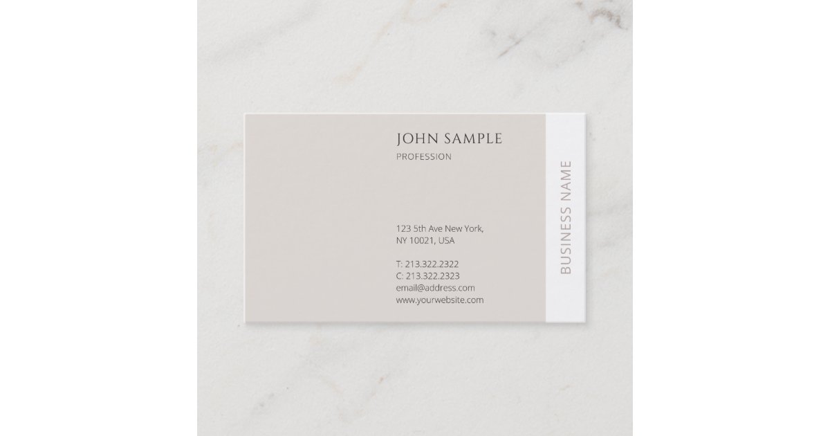 Professional Minimalist Modern Elegant Trendy Business Card | Zazzle