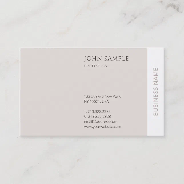 Professional Minimalist Modern Elegant Trendy Business Card | Zazzle