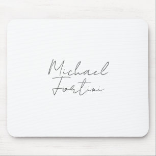 Professional minimalist modern grey white mouse pad