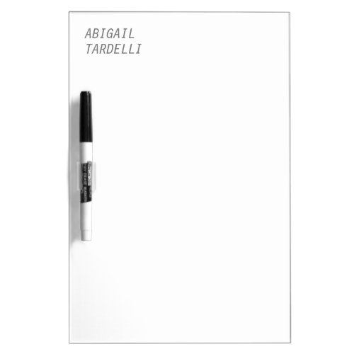 Professional minimalist modern personalized plain dry erase board