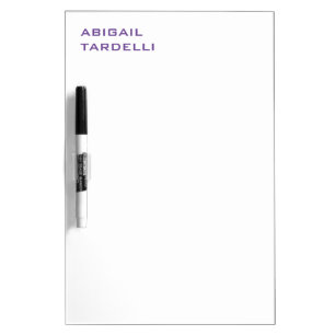 Professional minimalist modern personalized plain dry erase board