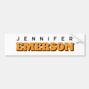 Professional minimalist modern plain bumper sticker