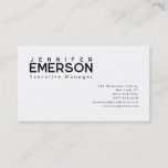 Professional minimalist modern plain  business card