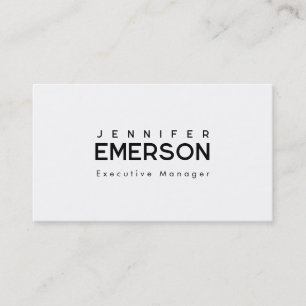 Professional minimalist modern plain business card