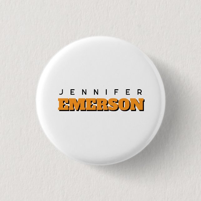 Professional minimalist modern plain  button (Front)
