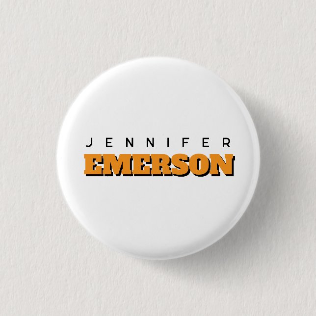 Professional minimalist modern plain  button (Front)