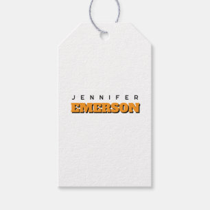 Professional minimalist modern plain gift tags