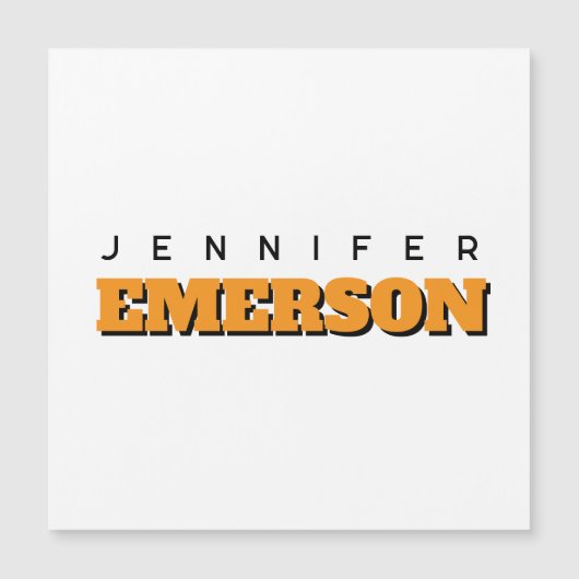 Professional minimalist modern plain magnetic card (Front)