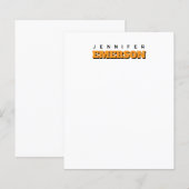 Professional minimalist modern plain name (Front/Back)