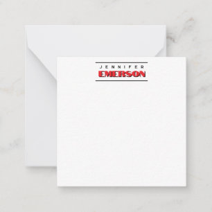 Professional minimalist modern plain note card