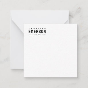 Professional minimalist modern plain note card