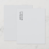 Professional minimalist modern plain own name (Front/Back)