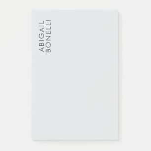 Professional minimalist modern plain own name post-it notes