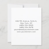 Professional minimalist modern plain paper sheet (Back)