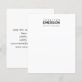 Professional minimalist modern plain paper sheet (Front/Back)