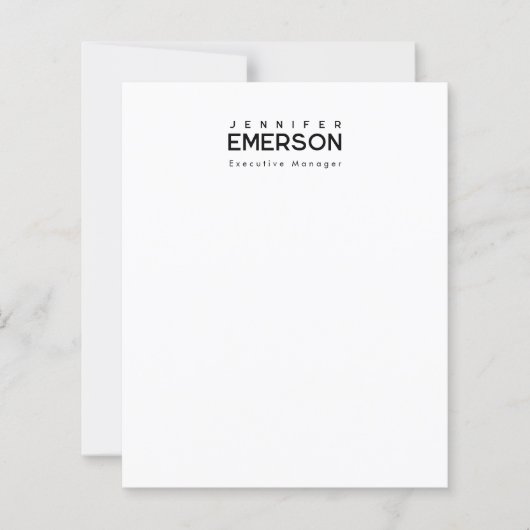 Professional minimalist modern plain paper sheet (Front)