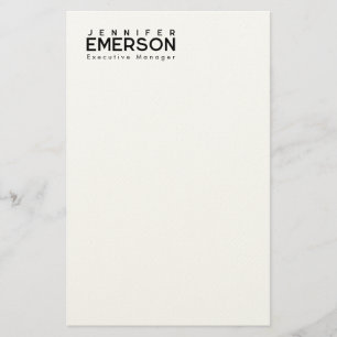 Professional minimalist modern plain  stationery
