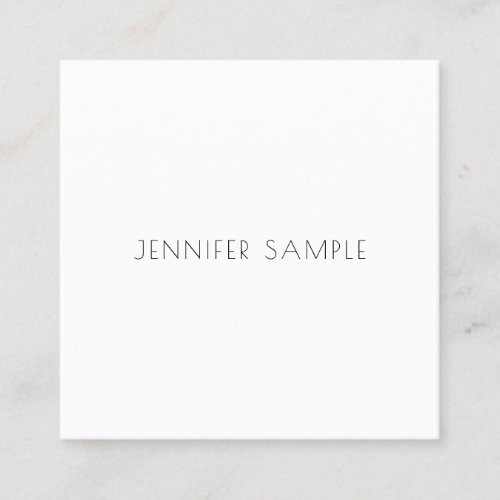 Professional Minimalist Modern Template Luxury Square Business Card
