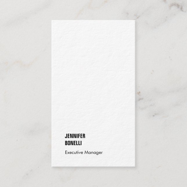 Professional minimalist modern thick luxury trendy business card (Front)