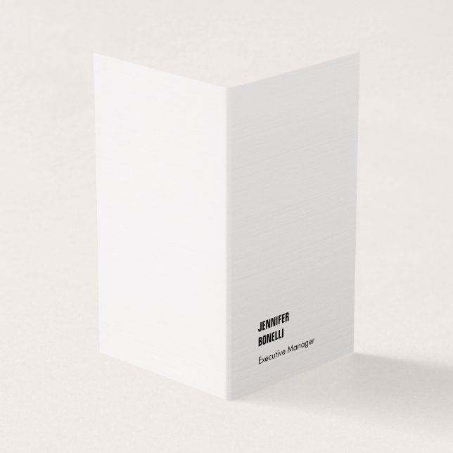 Professional minimalist modern trendy business card (Outside)