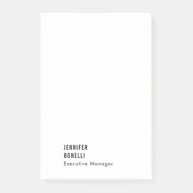 Professional minimalist modern trendy post-it notes (Front)