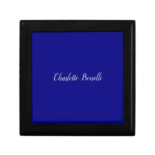 Professional Minimalist Navy Blue Gift Box (Front)