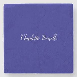 Professional Minimalist Navy Blue Stone Coaster