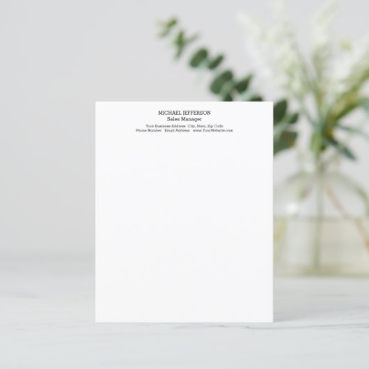 Professional Minimalist Plain Classical (Standing Front)