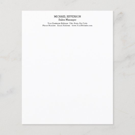 Professional Minimalist Plain Classical (Front)