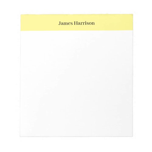 Professional Minimalist Plain Classical Notepad