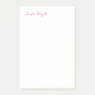 Professional minimalist plain elegant calligraphy post-it notes