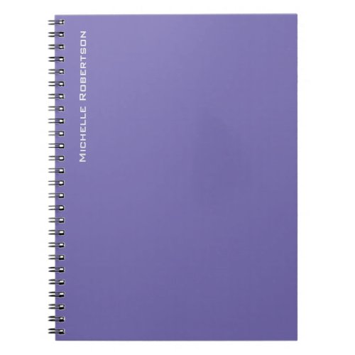 Professional Minimalist Plain Modern Add Name Notebook