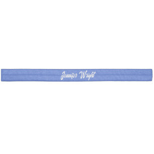 Professional minimalist plain modern blue elastic hair tie