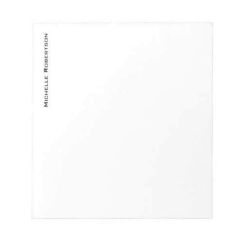 Professional Minimalist Plain Modern Notepad