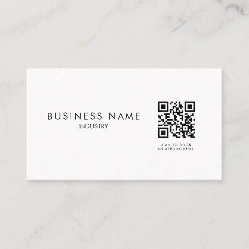 Professional Minimalist QR Code Business Card