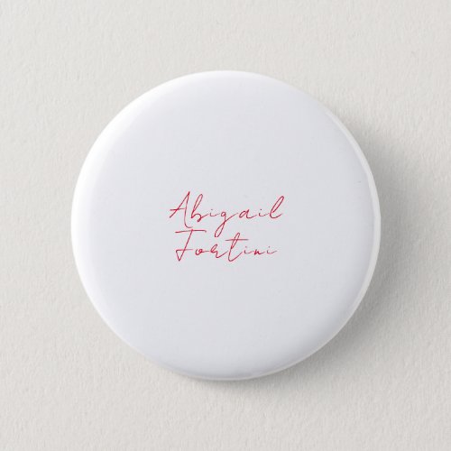 Professional minimalist red white modern button