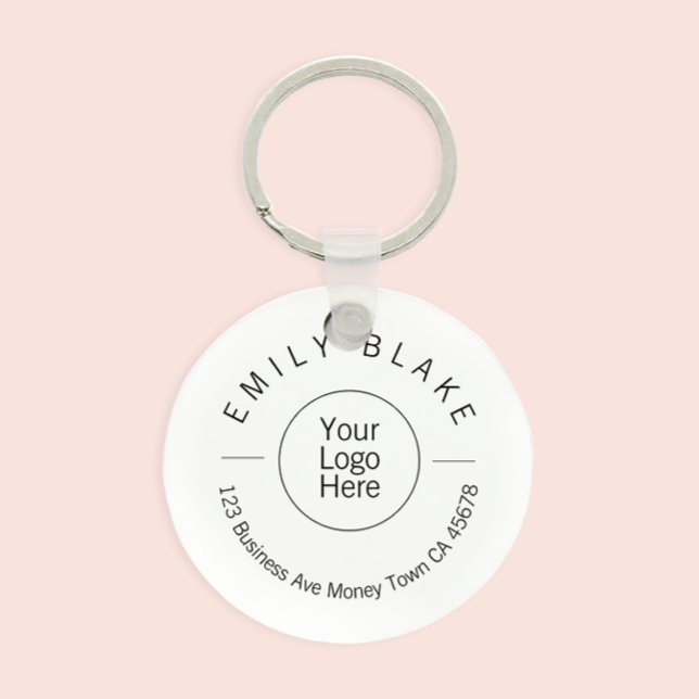Professional Minimalist Scannable QR Code Keychain (Creator Uploaded)
