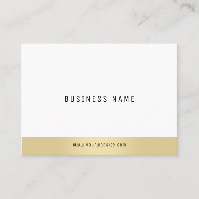 Professional Minimalist Template Elegant Gold Cool Business Card (Front)