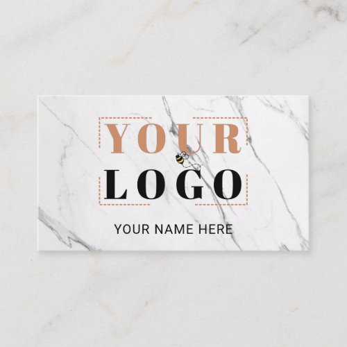 Professional Minimalist Template Logo Marble Business Card
