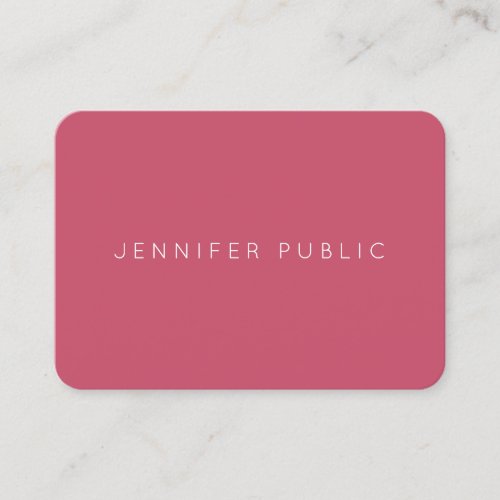Professional Minimalist Trend Colors Template Chic Business Card
