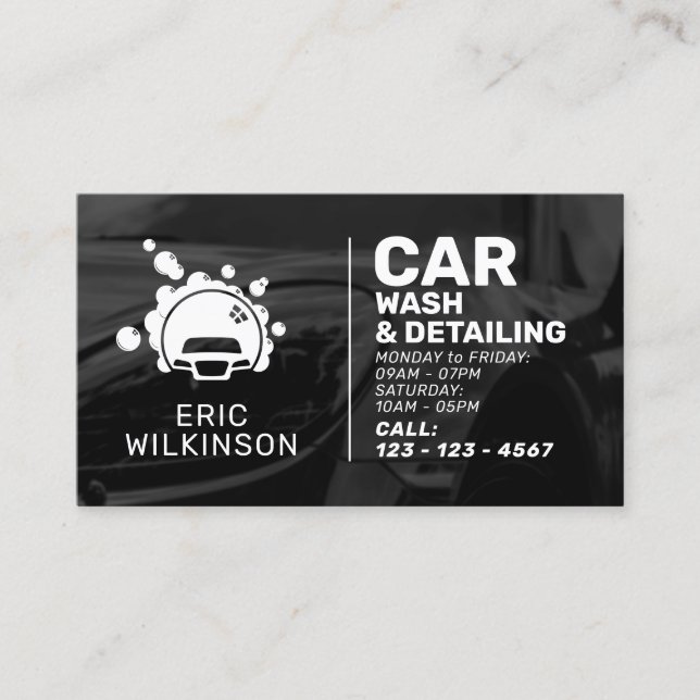 Professional minimalist with logo  business card (Front)