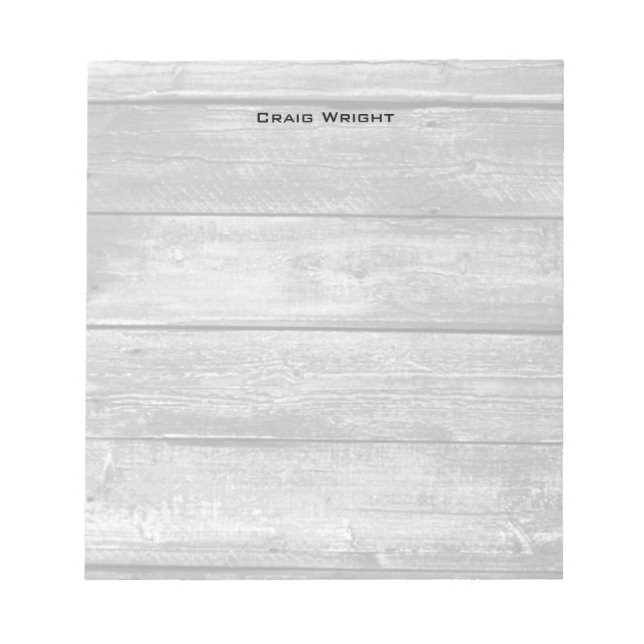 Professional Minimalist Wood Background Notepad (Front)
