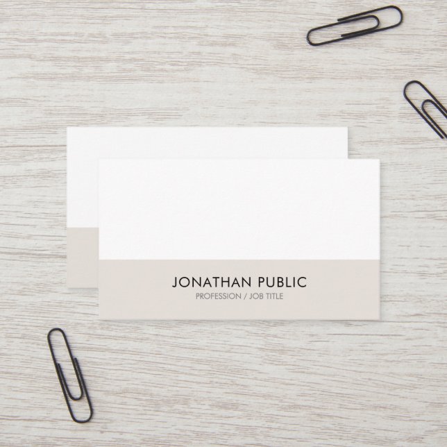 Professional Minimalistic Elegant Design Modern Business Card (Front/Back In Situ)