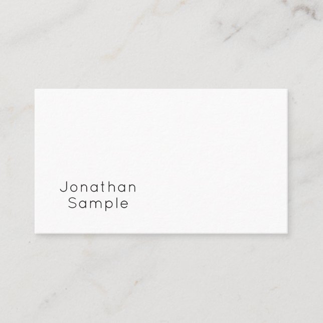 Professional Minimalistic Elegant Graphic Design Business Card (Front)