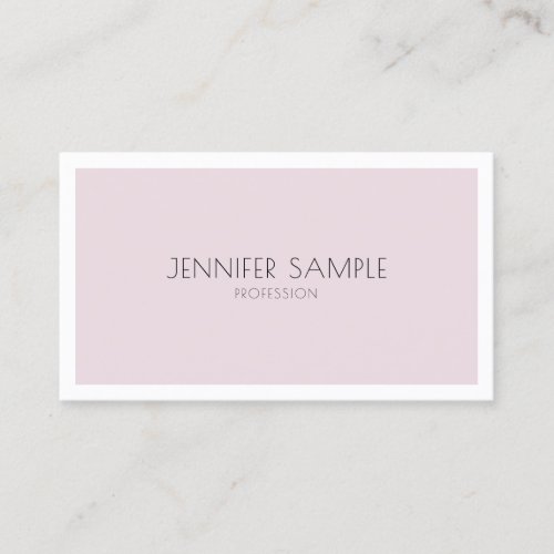 Professional Minimalistic Elegant Purple Plain Business Card