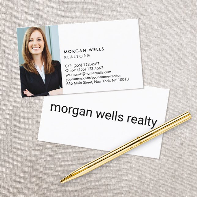 Professional Minimalistic Photo  Business Card (Creator Uploaded)