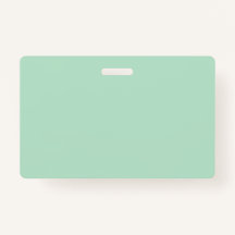 Professional Mint Green Name Badge