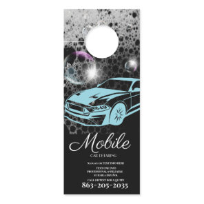 Professional Mobile Car Detailing Wash Door Hanger